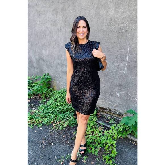 ESQUALO Dresses & Skirts - NEW ESQUALO sequin dress in black